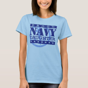 T-shirt Fier fille de la marine