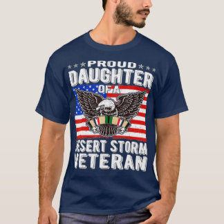 T-shirt Fier Fille De La Tempête Du Désert Vétéran Perse