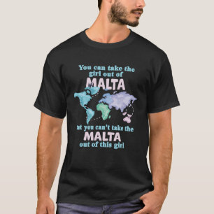 T-shirt Fier Fille De Malte Déménagement De Malte