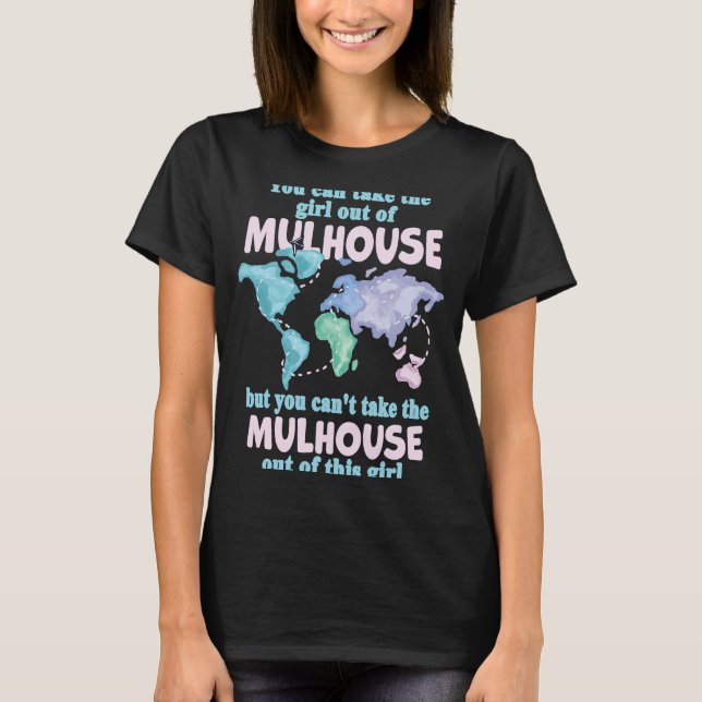 T-shirt Fier Fille De Mulhouse Relocalisation De Mulhouse (Devant)