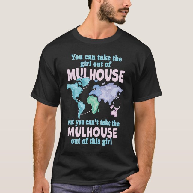 T-shirt Fier Fille De Mulhouse Relocalisation De Mulhouse (Devant)