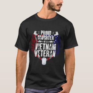 T-shirt Fier Fille D'Un Vétéran Du Vietnam 333