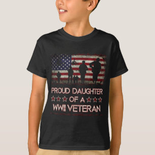 T-shirt Fier Fille D'Un Vétérinaire 2ème guerre mondiale S