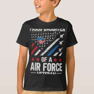 T-shirt Fier Fille D'Un Vétérinaire De La Force Aérienne