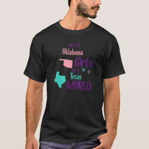 T-shirt Fier fille juste une fille de l'Oklahoma dans un m