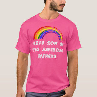 T-shirt Fier fils de deux pères géniaux LGBT Pride