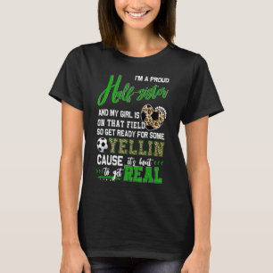 T-shirt Fier Football Demi-Soeur Soccer Famille Correspond