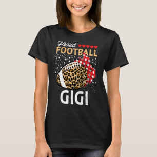 T-shirt Fier Football Gigi Femmes Léopard Joueur Jour