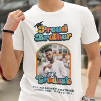 Fier Frère de la photo diplômée retro super