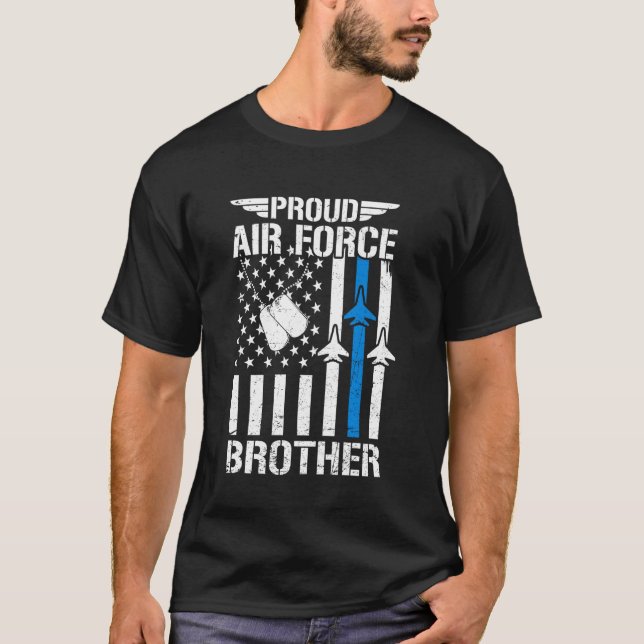 T-shirt Fier frère de l'armée de l'air américaine USAF vét (Devant)
