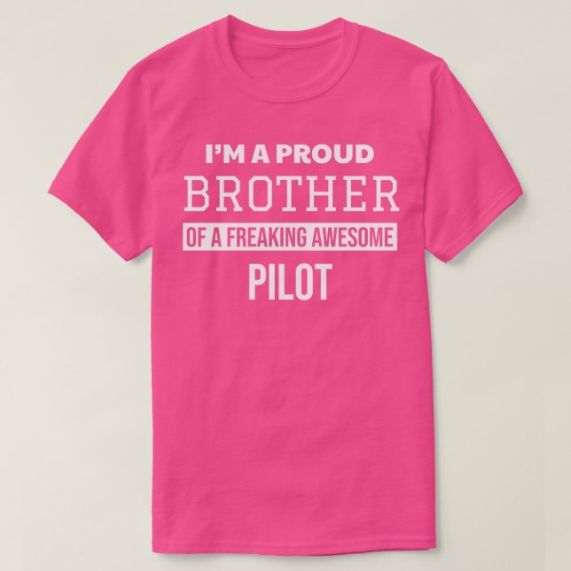 T-shirt Fier frère du pilote  (Design devant)
