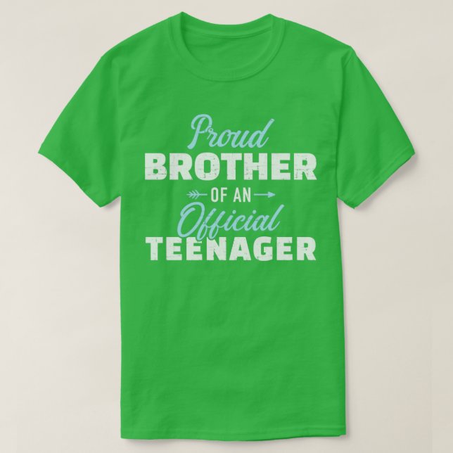 T-shirt Fier frère d'un adolescent 13e anniversaire (Design devant)