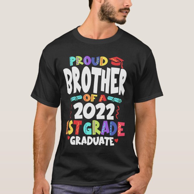T-shirt Fier frère d'un diplômé de 1ère année 2022 (Devant)