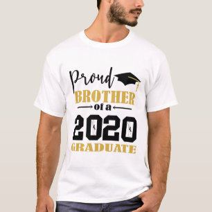 T-shirt Fier frère d'un diplômé de 2020