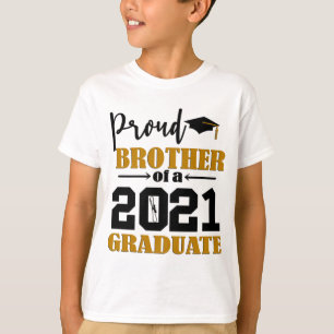 T-shirt Fier Frère D'Un Diplômé De 2021