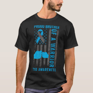 T-shirt Fier Frère D'Un Guerrier T1D Type 1 Diabe