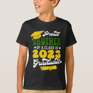 T-shirt Fier FRÈRE d'une classe de 2023 Diplômé moderne