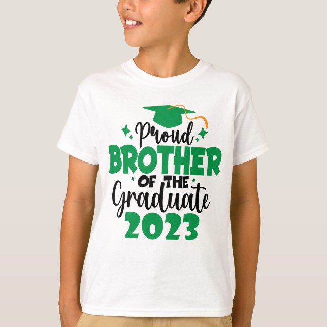 T-shirt Fier FRÈRE d'une classe de 2023 Graduate Fun (Devant)