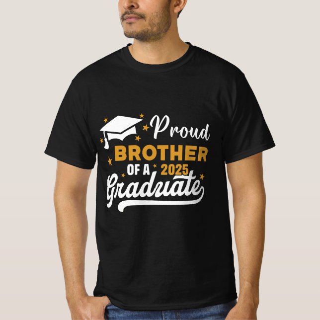 T-shirt fier frère d'une classe de 2025 diplômée de 2025 (Devant)
