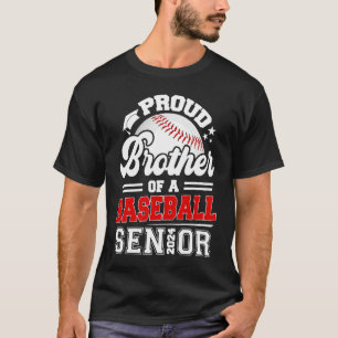 T-shirt Fier Frère D'Une Diplôme Supérieure De Baseball 20