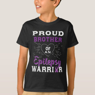 T-shirt Fier Frère D'Une Épilepsie Guerrier Sensibilisatio