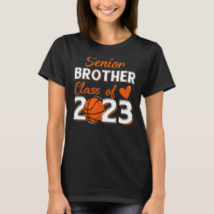 T-shirt Fier Frère D'Une Graduati De Basketball Senior 202