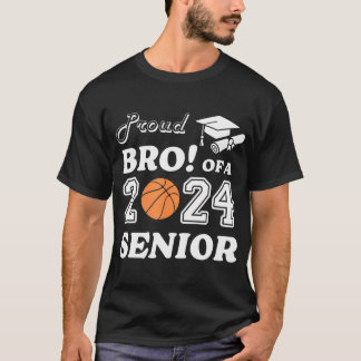 T-shirt Fier Frère D'Une Graduati De Basketball Senior 202
