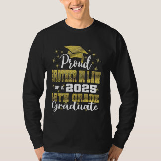 T-shirt Fier Frère en droit de 2025 12e année Diplômée F