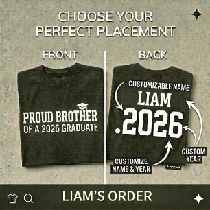 T-shirt FIER FRÈRE Promotion 2026 Chemise de fin d'études