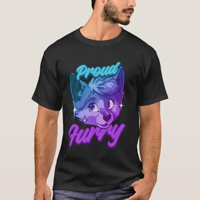 T-shirt Fier Furry Fandom Furries Tails Oreilles Furry Per (Devant)