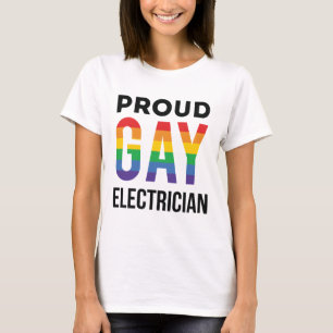 T-shirt Fier Gay Electrician LGBTQ Pride Mois