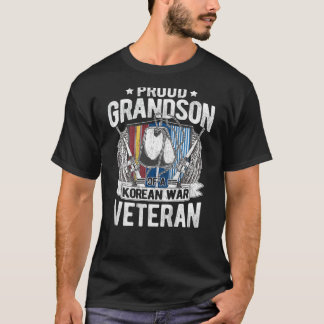 T-shirt Fier Grand-Fils De La Guerre De Corée Vétéran Chie