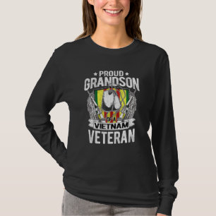 T-shirt Fier Grand-Fils Du Vietnam Vétérinaire Chien Tag M