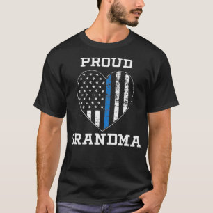 T-shirt Fier Grand-mère de police légers cadeaux de ligne