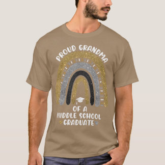 T-shirt Fier Grand-Mère Des Filles D'Un Diplôme D'Études S