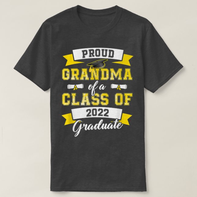 T-shirt Fier Grand-Mère D'Une Classe De 2022 Ecole D'Étude (Design devant)