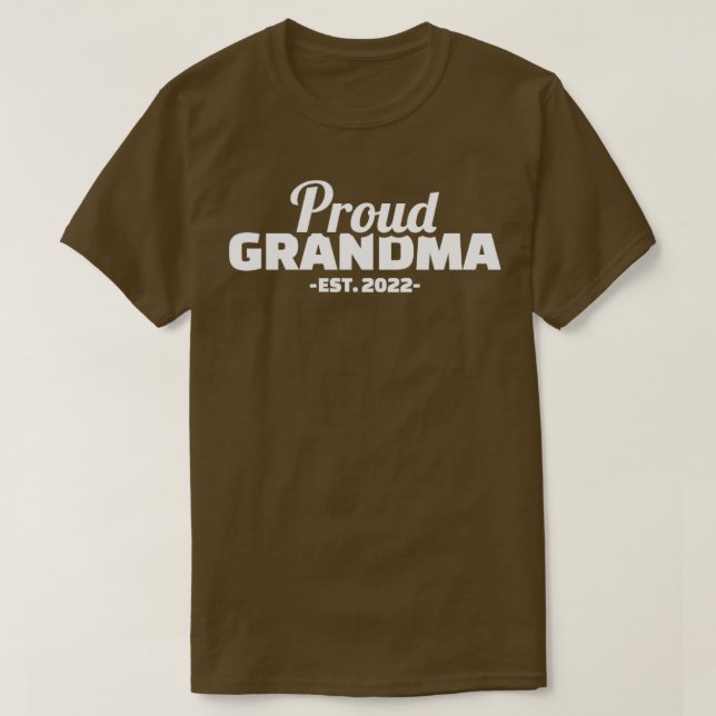 T-shirt Fier grand-mère est 2022 (Design devant)