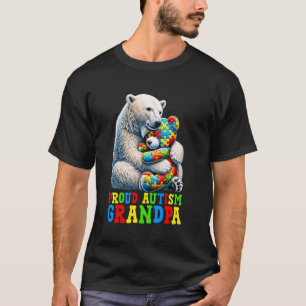 T-shirt Fier grand-père autiste ours Autisme Autistique