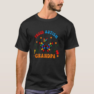T-shirt Fier grand-père autiste soutien familial amour aut