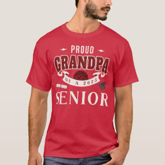 T-shirt Fier grand-père d'un senior diplômé de basket-ball
