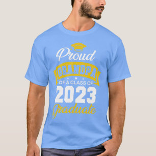T-shirt Fier Grand-Père D'Une Classe De 2023 Diplômé Senio