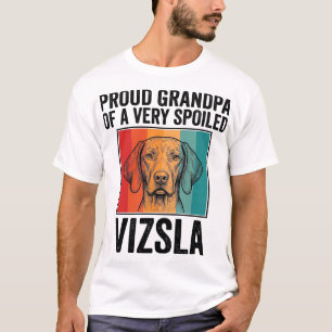 T-shirt Fier grand-père Vizsla conception vintage amateur