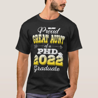 T-shirt Fier Grand Tante Classe De Docteur Diplômé De 2022