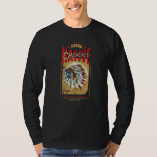 T-shirt Fier guerrier indien Cherokee de la tribu Amérindi