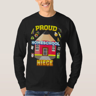 T-shirt Fier Homeschool Niece Papa Maman Famille Enfant Re
