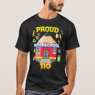 T-shirt Fier Homeschool Tio Papa Maman Famille Enfant Reto