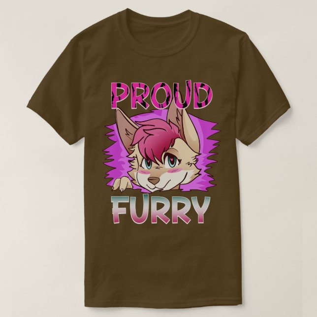T-shirt Fier I Furries Cosplay Fandom 15 (Design devant)