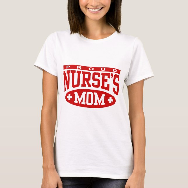 T-shirt Fier infirmière maman (Devant)