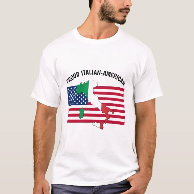 T-shirt Fier Italien Américain (Devant)