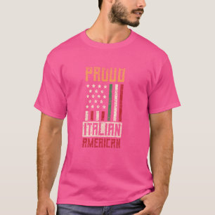 T-shirt Fier Italien Américain Usa Italie Amérique Italien